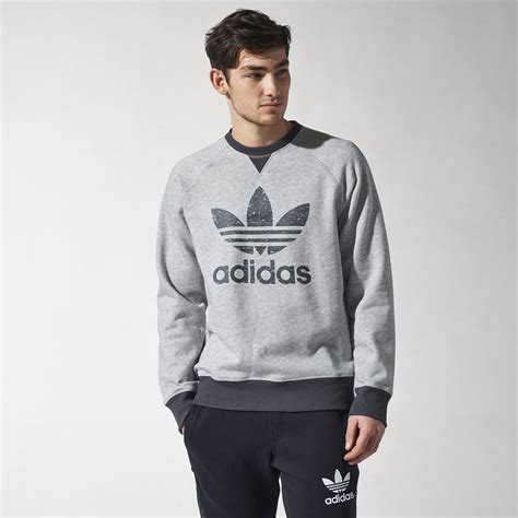 adidas sweatshirt grau weiß schwarz|adidas Originals Pullover .